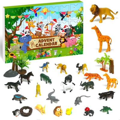 Adventskalender 2021 - Adventskalender Dieren - Adventskalender Kinderen - Adventskalender Kinderen Speelgoed - Wildlife Jungle