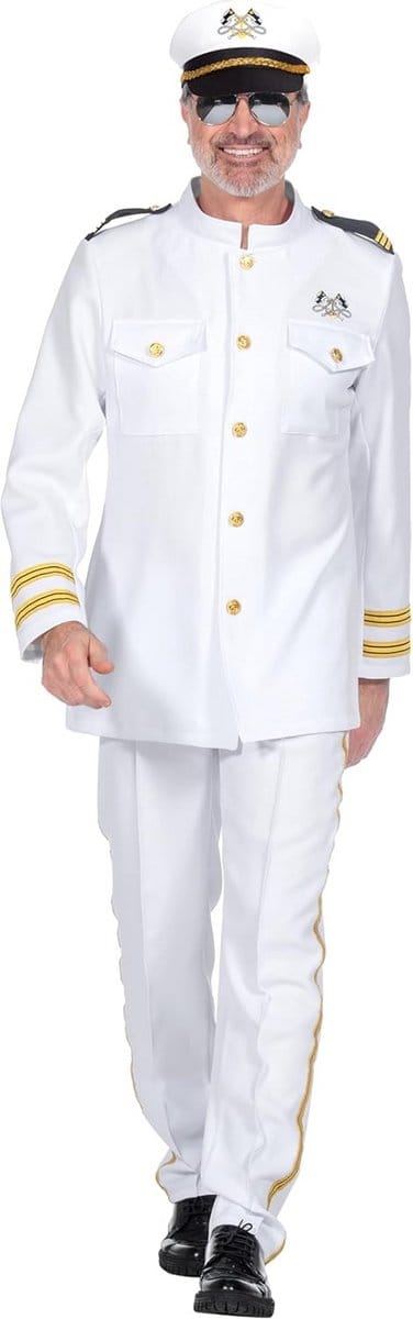 Marine Officier Uniform Heren Kapitein Kostuum Carnaval