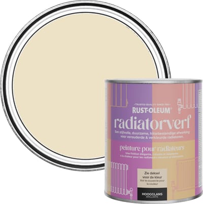 Rust-Oleum Crème Radiatorverf Hoogglans - Featherstone 750ml