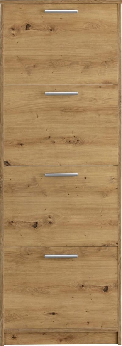 Bill|Schoenenkast met 4 kleppen eiken look