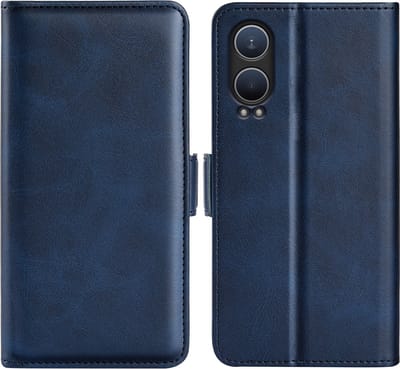 MobyDefend Hoesje - Geschikt voor OnePlus Nord CE 4 Lite - Luxe Wallet Book Case (Sluiting Zijkant) - Blauw