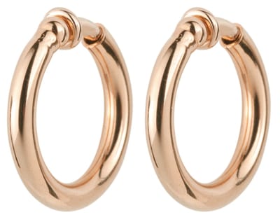 Traveller Clip Oorbellen - Oorringen Dames - Roségoudkleurig - Ringen 25 mm - Rosé Verguld - 155648