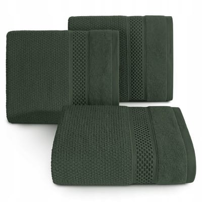 DANNY Badhanddoek Groen 70x140 cm - Zacht & Absorberend 100% Katoen
