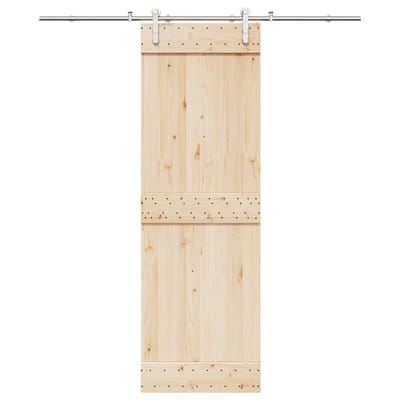 vidaXL - Schuifdeur - onderdelenset - 200 - cm - roestvrij - staal - zilverkleurig
