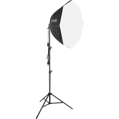 Andoer Studio Fotografie Softbox Kit met 70cm/28in Achthoekige Fotografie Softbox x 1 + 2.1M Metaal US