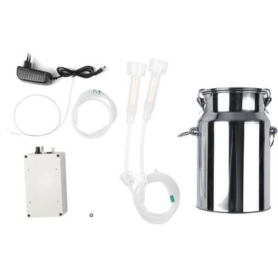Machine à traire électrique portable en acier inoxydable, mini-machine à traire domestique de 7 L pour chèvres et moutons EU