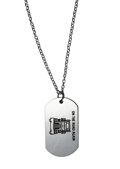 Akyol - on the road again ketting - Vrachtwagen chauffeur - cadeau vrachtwagenchauffeur - leuk cadeau voor de beste vrachtwagenchauffeur om te geven - verjaardag vrachtwagenchauffeur