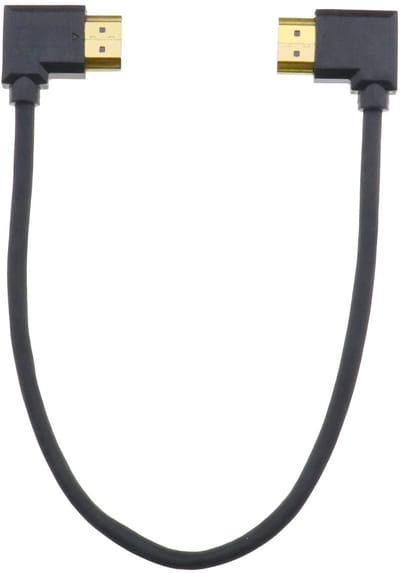 ONF3 - HDMI Kabel - 90 Graden Hoek - Ideaal voor Wandmontage - 30 cm - High Speed - Geschikt voor TV en Projector - Adapterkabel