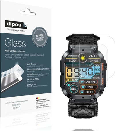 dipos – 2x Matte Pantserfolie geschikt voor Megalith K57PRO | 9H Screenprotector