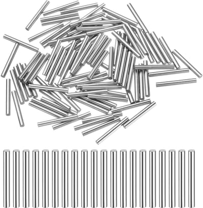 Cilindrische Pennen - Doornpennen Lagerstaal - Nauwkeurige Positionering - Hoge Slijtvastheid - 2x20 mm - Zilverkleurig
