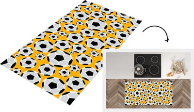 Keukenloper - Loper keuken - Patronen - Sport - Voetbal - 120x60 cm - Keukenloper vinyl