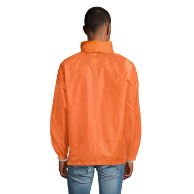 SOLS Unisex windjack met shift voor volwassenen (Oranje)