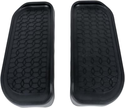 Elliptische pedalen - Vervangende voetplaten - Thuis fitness - Anti-slip textuur - 315 mm lengte - Zwart