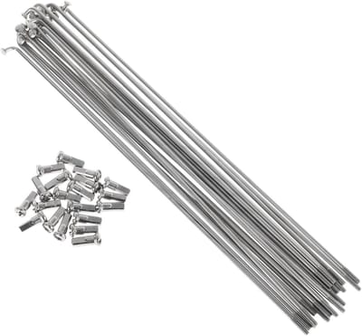 Set van 20 stuks 13G fietsspeken van 199 mm - Roestvrijstalen spaken voor fietsvelgen en wielen