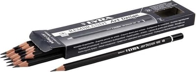 12 stuks professionele tekenpotloden hardheid 4B
