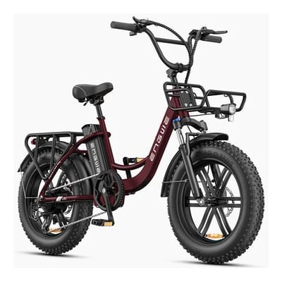 ENGWE L20 Boost met 48 V 13 Ah-accu, 20 x 4,0 inch, 7 versnellingen met LCD-display, 250 W-motor, 25 km/u, actieradius tot 120 km - rood