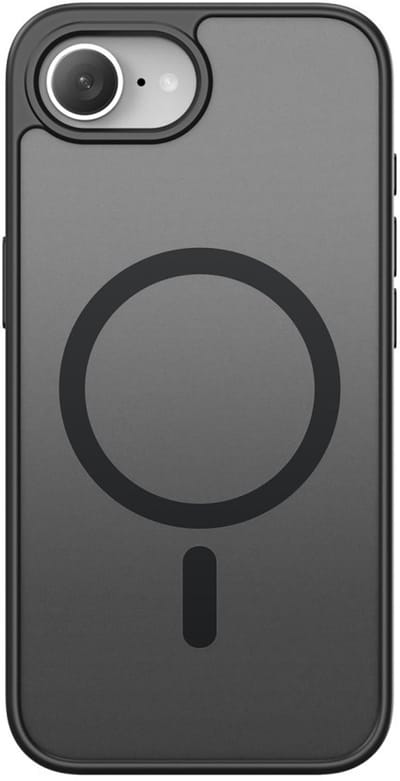Dux Ducis Yind Geschikt voor iPhone 17e / Geschikt voor iPhone 16e hoesje – slanke backcover met magnetisch ondersteuning - Zwart