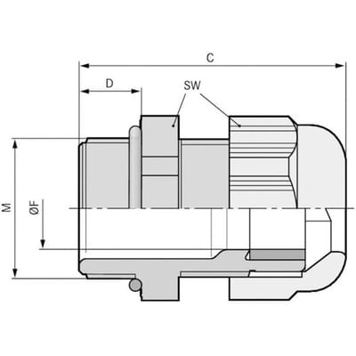 LAPP 54115270 Wartel M63 Polyamide Zwart (RAL 9005) 5 stuk(s)