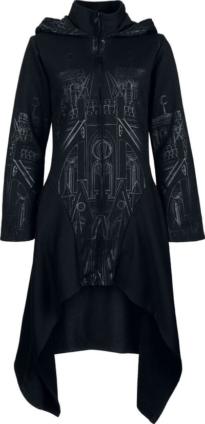 Vixxsin Lange jassen - Bailica Vest met capuchon - XS tot 4XL - voor Vrouwen - zwart