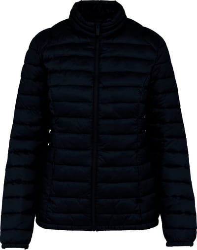 Gerecyclede lichte damesjas 'Sorona' polyester Zwart - L