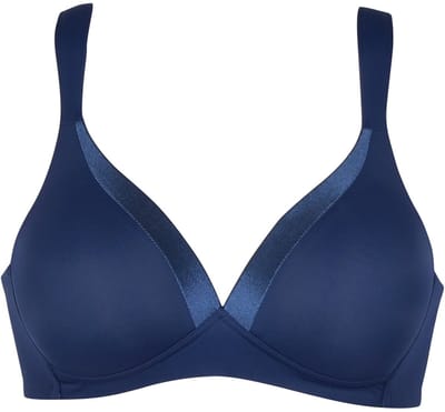 Naturana- 5119 - Soft BH met glansband - navy - 90C -
