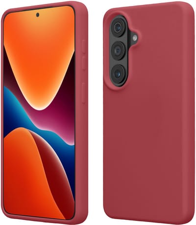 kwmobile telefoonhoesje geschikt voor Samsung Galaxy S26 - Hoesje met siliconen coating - Smartphone case in donkerroze