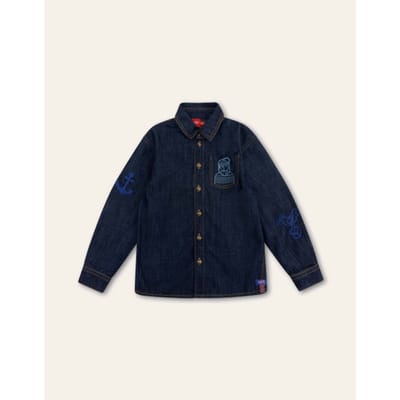 Oilily Brave Blouse- maat104/4yr Patriot Blauw