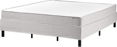 COUNTESS - Boxspringbed - Lichtgrijs - 180 x 200 cm - Polyester