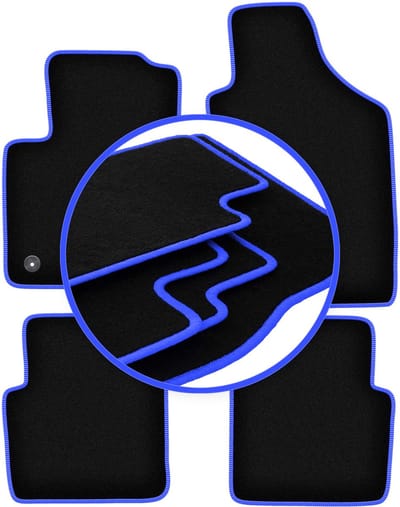 CARLUX-BLUE automatten voor: Fiat 500 FL hatchback (2013-2019)