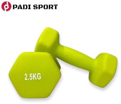 Padisport - Dumbells 2.5 Kg - Halter - Gewichten Set Halters - Gewichten 2.5 Kg - Groen - Gewichten