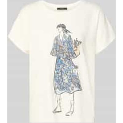 T-shirt met motiefprint