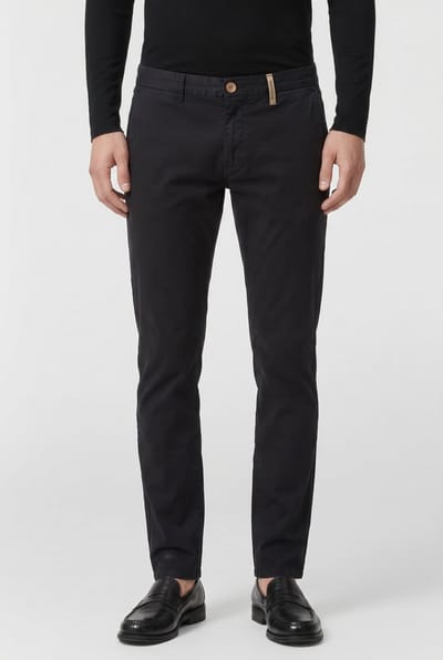 No Excess Pants Stretch Garment Dyed Night Größe: W33L32 | Chinos Outlet | Herren | Schwarz