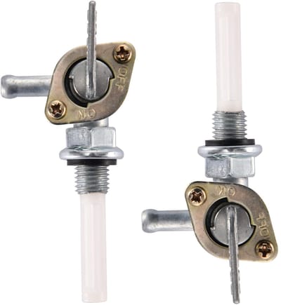 Dailygoods- Brandstofklep Vervanging voor 50cc/70cc/90cc/110cc/125cc/150cc - Pak van 2 - Hoogwaardig Materiaal - Duurzaam - Eenvoudig te Installeren - Lengte 77mm - Brandstofkraan