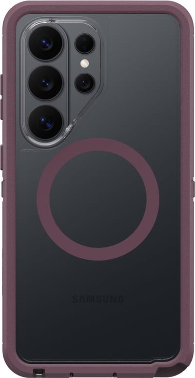OtterBox Defender Pro XT Hoesje Geschikt voor Samsung Galaxy S26 Ultra - Back Cover Compatibel met MagSafe & Qi2 - Beschermhoes Paars Transparant