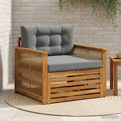 vidaXL - Buiten - Midden - Sofa - Naturel