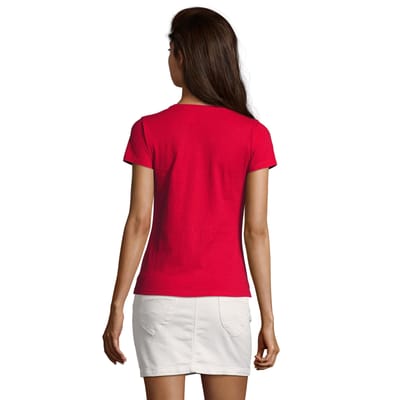 SOLS Dames/Dames Imperial V Hals T-shirt (Rood)