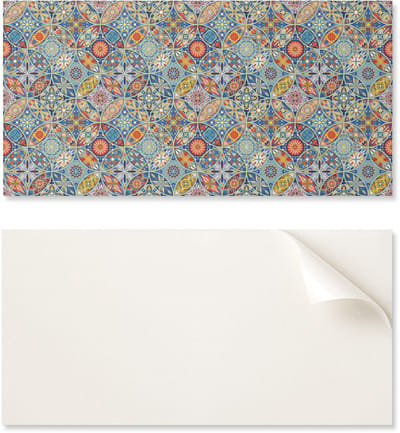 Wanddecoratie PVC-paneel met patroon voor de kamer, 100x50 cm, veelkleurig mandala-patroon