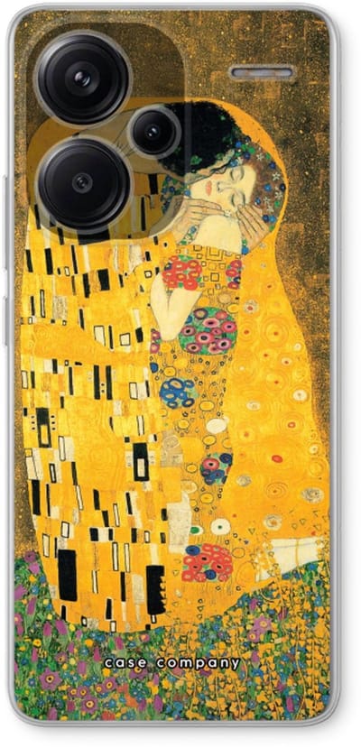 Case Company® - Hoesje geschikt voor Xiaomi Redmi Note 13 Pro plus hoesje - Der Kuss - Soft Cover Telefoonhoesje - Bescherming aan alle Kanten en Schermrand