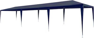 Feesttent - Outdoor paviljoen - Feestjes organiseren - Waterdicht polyethyleen zeil - 3 x 9 meter - Blauw