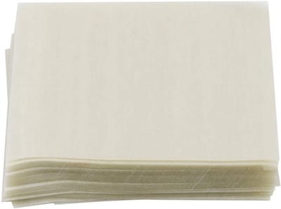 500 Vellen Eetbaar Rijstpapier voor Snoepverpakking, 3.54 x 2.95 x 0.79 Inch, Ideaal voor Chocolade, Nougat en Snoepwikkels, Niet-Plakkerig en Geschikt voor Creatieve Projecten