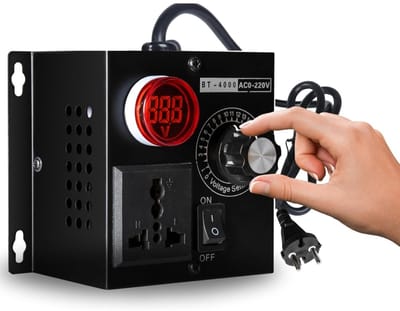 GELLDG Spanningsregelaar - Snelheidsregelaar - Motorventilatorsnelheidsregelaar - Verstelbare dimmer voor elektrisch gereedschap - 220V - 4000W