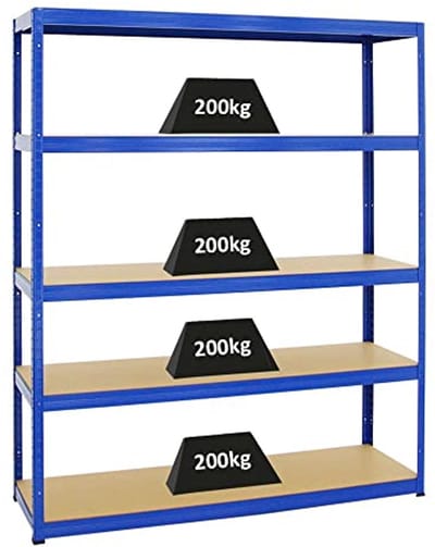 Industrieel Wandrek voor Zware Lasten 180x150x45cm - Perfect voor Werkplaats en Garage