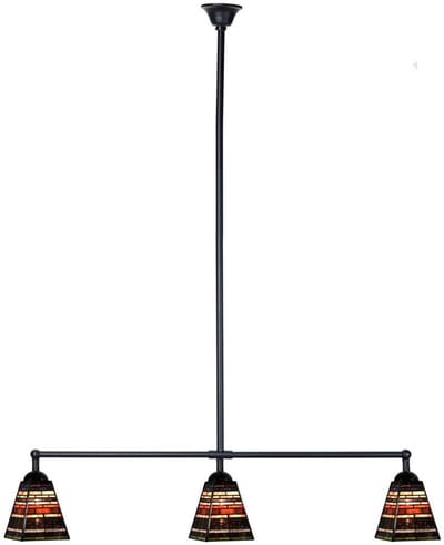 Tiffany T-lamp 3 lichts Industrial Small - Art Deco Trade