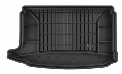 Rubberen Bagagemat met Organizer – VW Polo V Hatchback 2009-2017 – Bovenste Kofferbakvloer – Op Maat – Anti-slip – Hoge Rand 5 cm