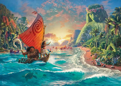 Schmidt Puzzle - Thomas Kinkade: Disney Vaiana Moana (1000 Pieces) 2D Puzzels