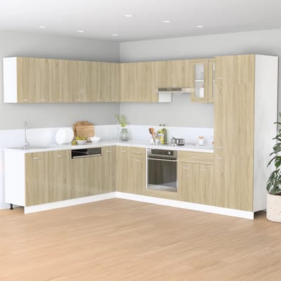 vidaXL - Onderkast - met - lade - Lyon - 40x46x81,5 - cm - sonoma - eikenkleurig