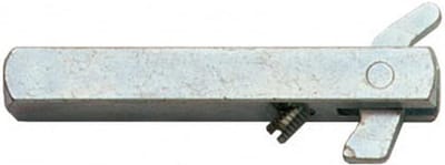 Vierkante Stift met Uitzethaak 8 mm - Verzinkt Staal