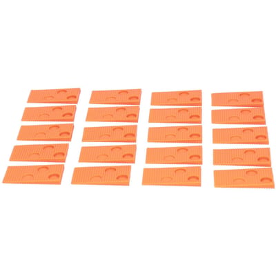 20 Stuks Aantikblok Vloer Installatie Installatie Gereedschapsset Vloeren Kit voor Tegel Laminaat Oranje