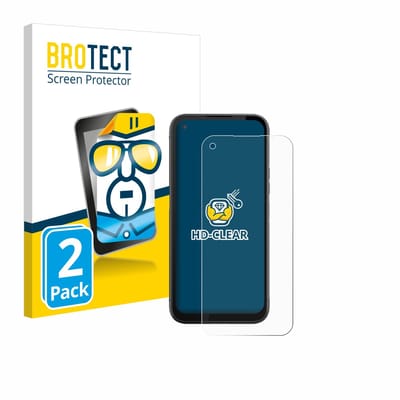 BROTECT - Screenprotector voor Gigaset GX6 - Folie Beschermfolie transparant 2 Stuks