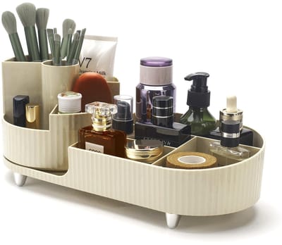 Unyqoos ® Stijlvolle 360° Draaibare Cosmetica- en Make-up Organizer voor Badkamer en Slaapkamer